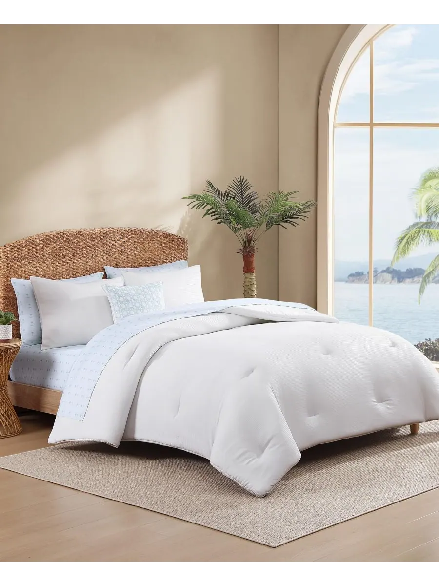 Комплект постельного белья Tommy Bahama из 8 предметов, цвет сирсакер, размер King Tommy Bahama Home — изображение 2 из 9