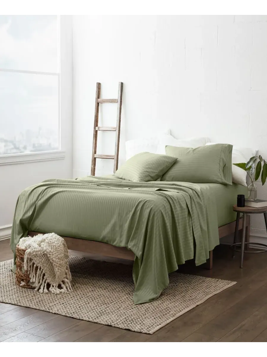 Комплект постельного белья Expressed In Embosed Striped, 4 предмета, размер California King Ienjoy — изображение 3 из 9