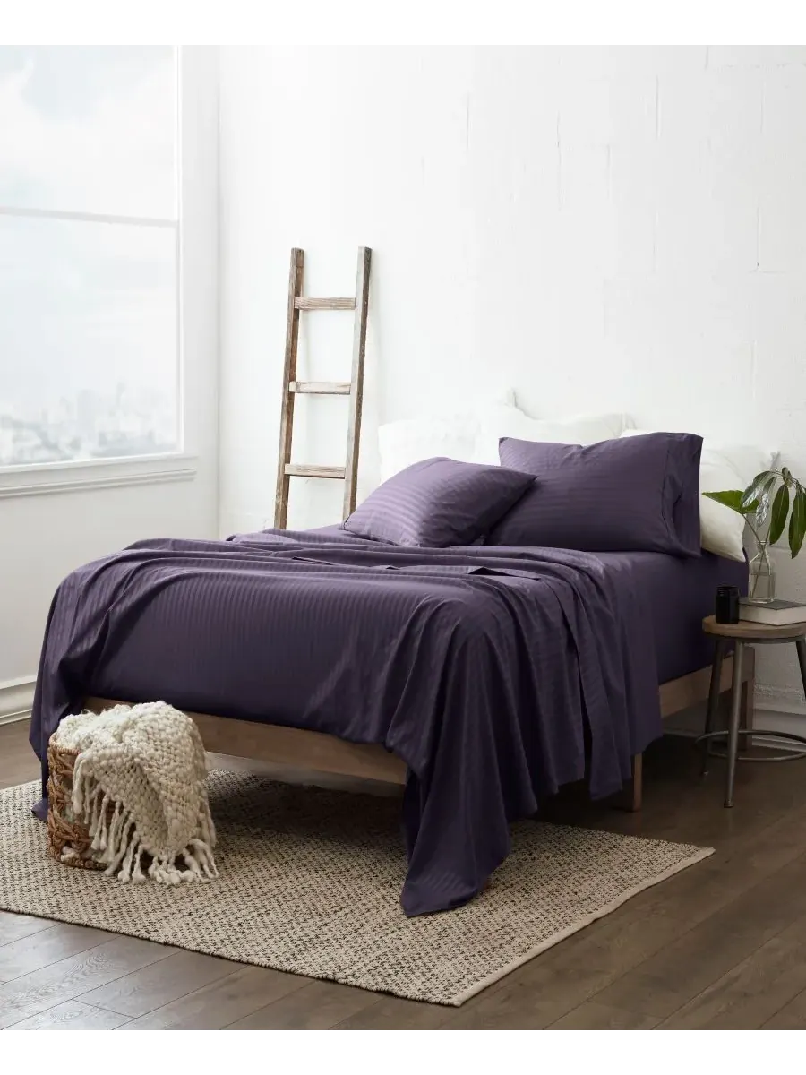 Комплект постельного белья Expressed In Embosed Striped, 4 предмета, размер California King Ienjoy — изображение 3 из 10
