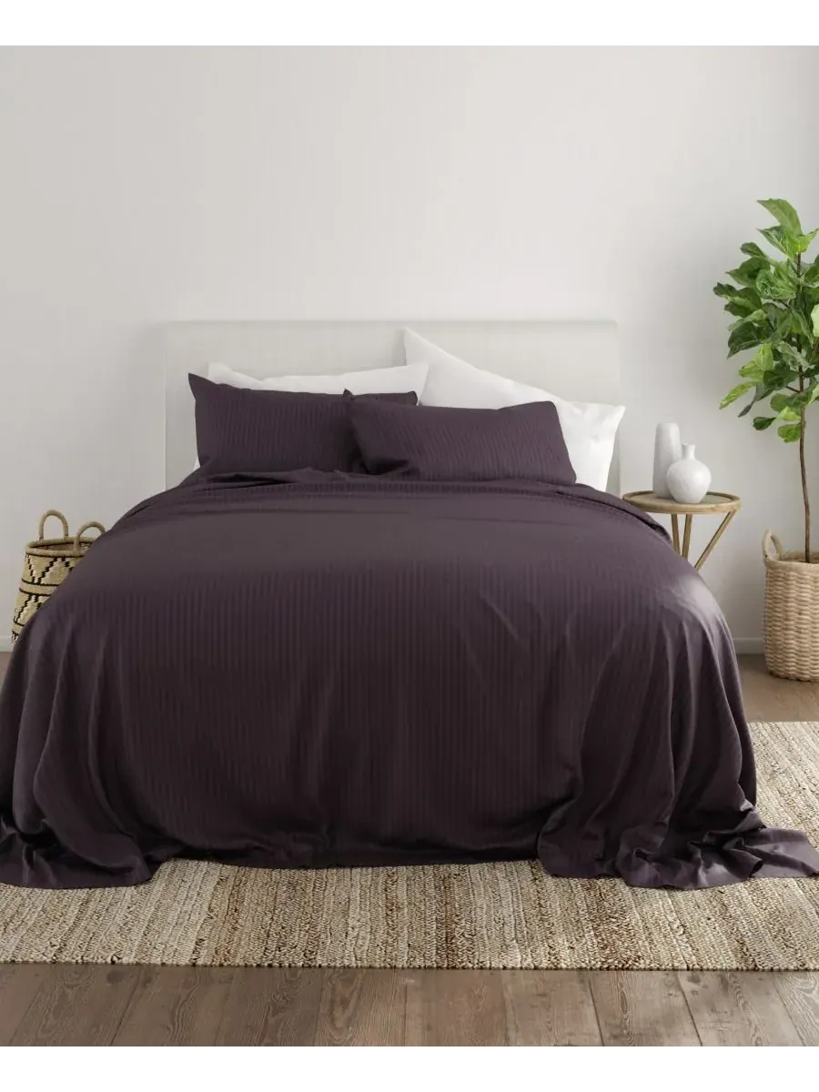 Комплект постельного белья Expressed In Embosed Striped, 4 предмета, размер California King Ienjoy — изображение 10 из 10
