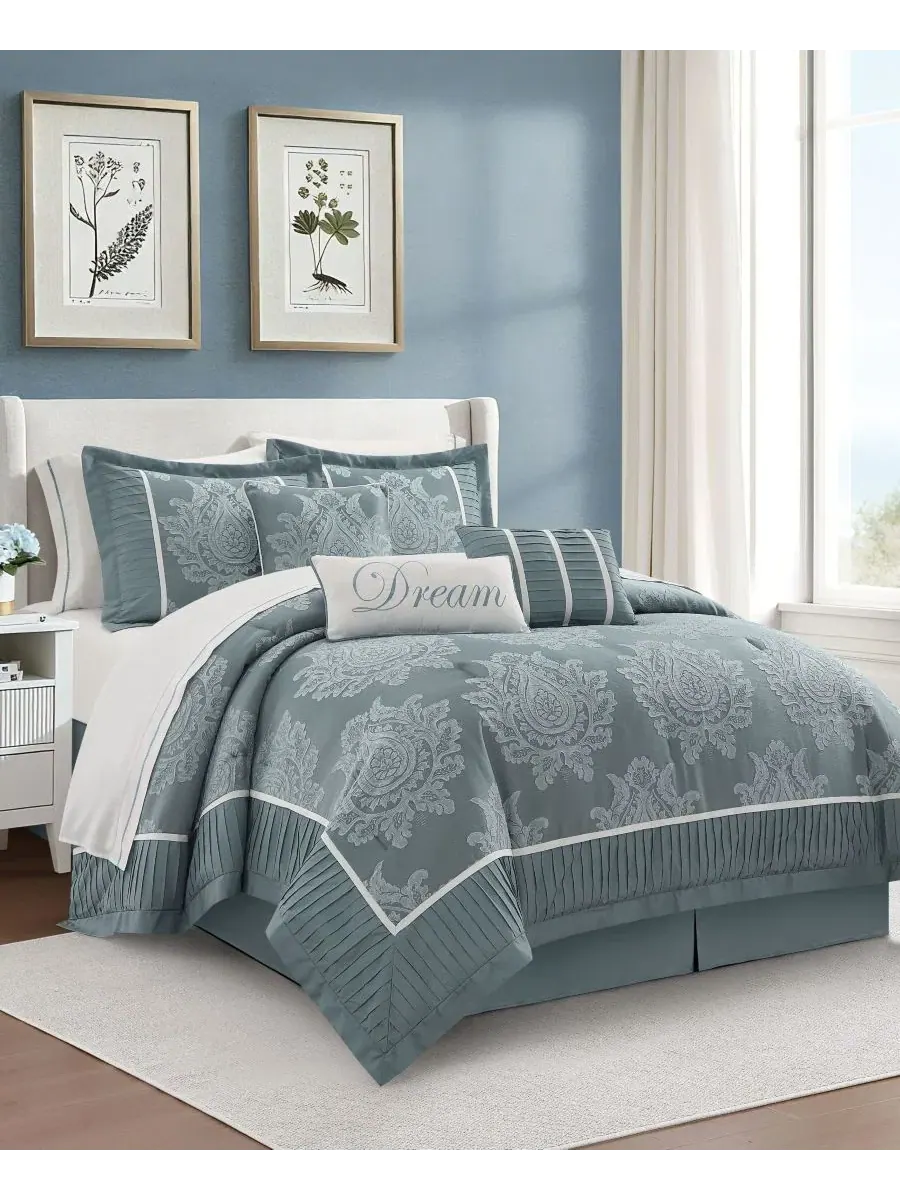 Комплект стеганого покрывала Therese Damask, 15 предметов, King Stratford Park