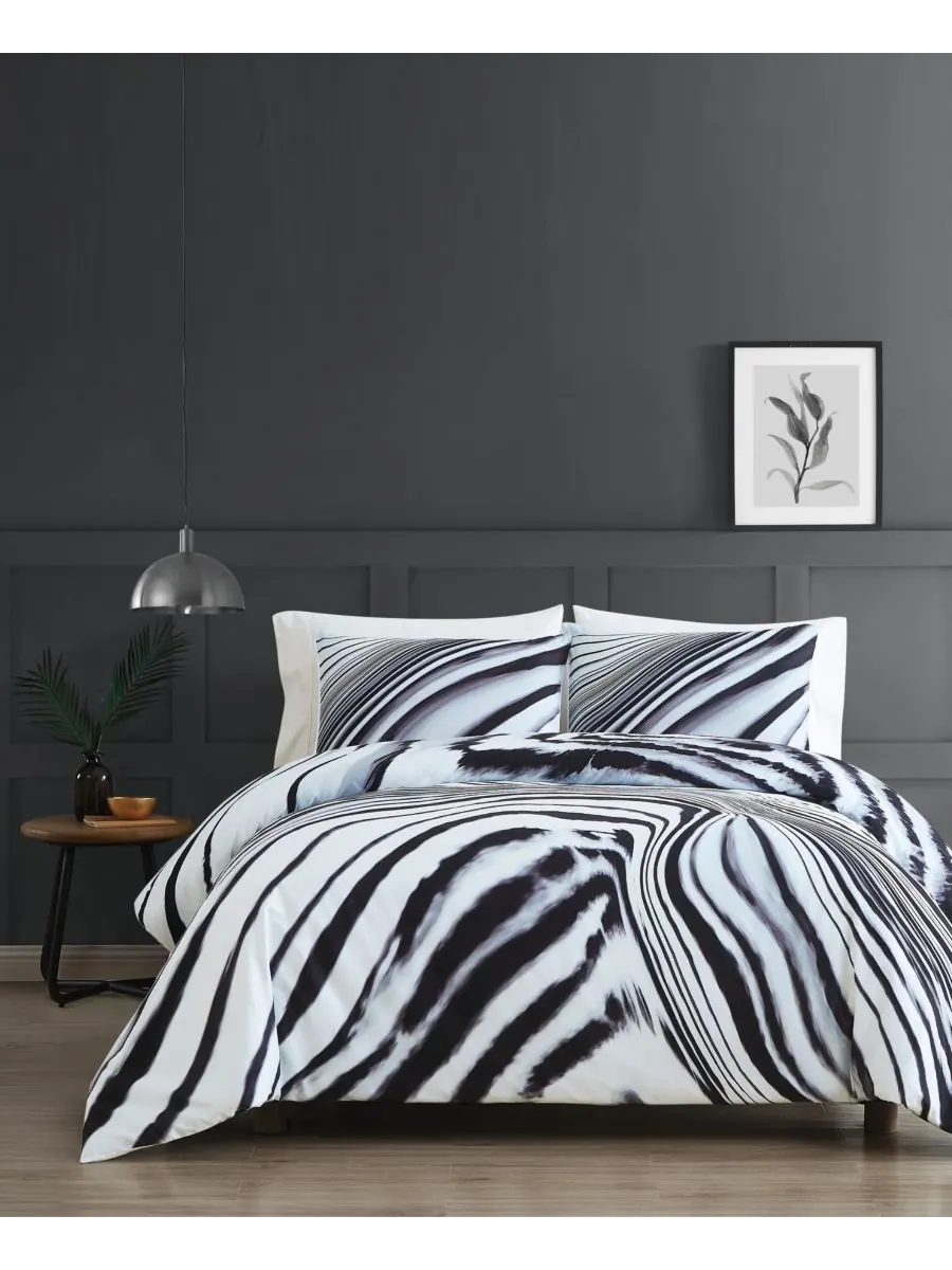 Комплект постельного белья Muse из 2 предметов, размер Twin XL Vince Camuto Home — черный