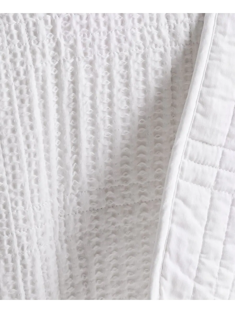 Комплект постельного белья Cloud Waffle Textured из 2 предметов, размер Twin/Twin XL Levtex — изображение 6 из 6, яркий белый