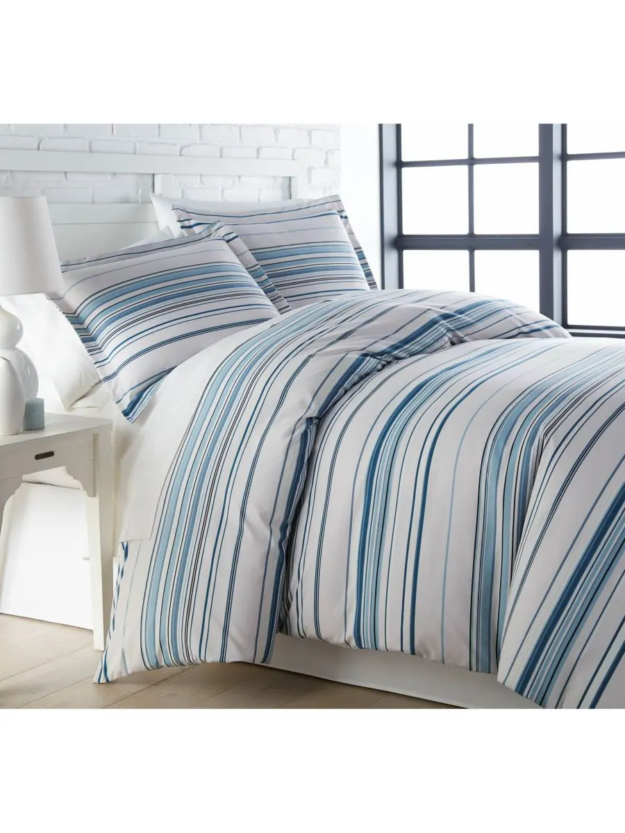 Комплект постельного белья Coastal Stripes Ultra Soft из 3 предметов, размер Full/Queen Southshore — изображение 1 из 1