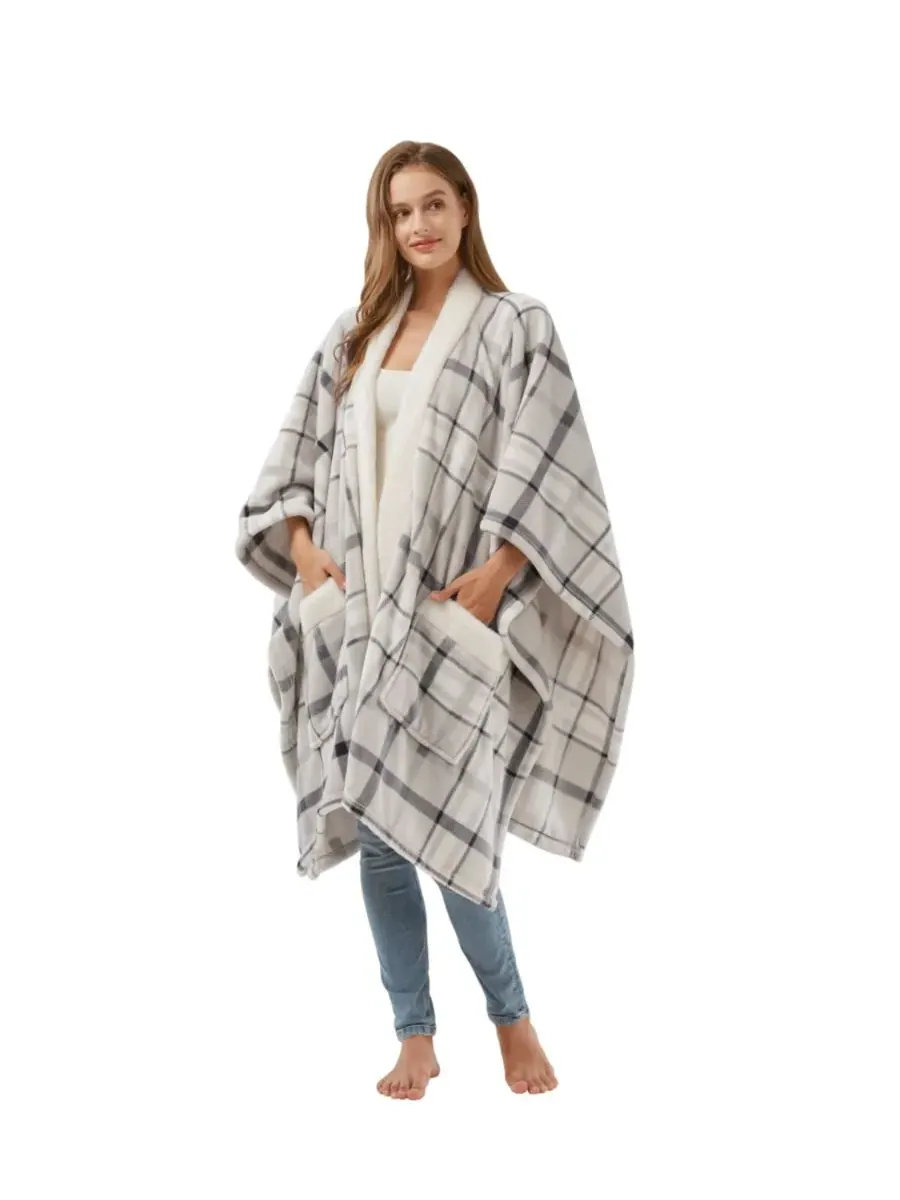 Уютная плюшевая накидка с принтом, 127 x 178 см Premier Comfort — изображение 9 из 10, бежевый