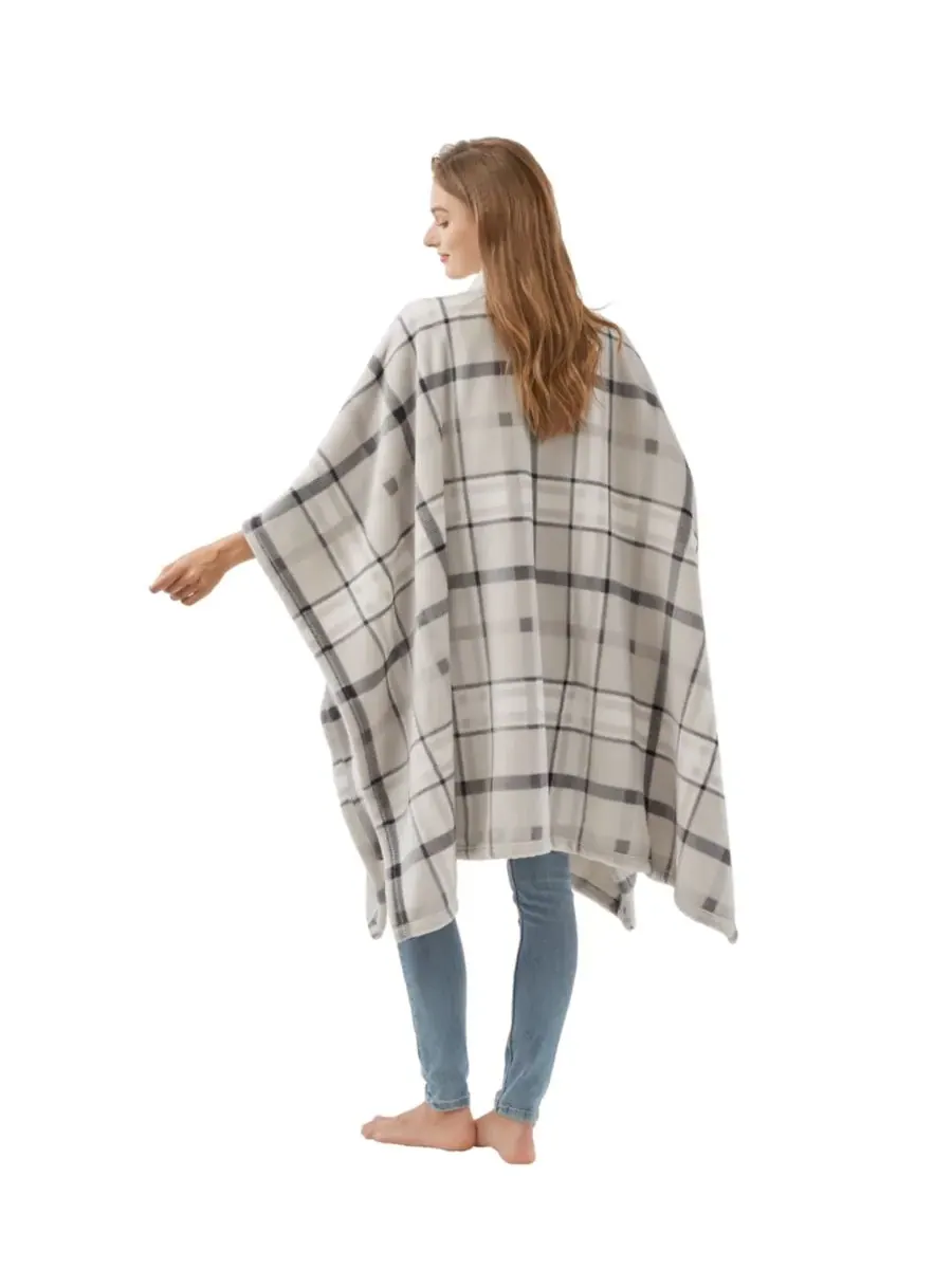 Уютная плюшевая накидка с принтом, 127 x 178 см Premier Comfort — изображение 3 из 10, серый