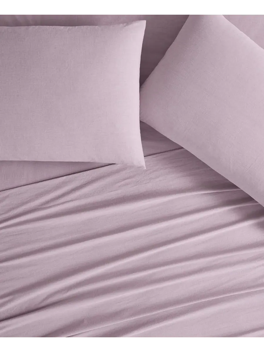 Комплект постельного белья из 4 предметов, «пыльный деним» CVC, плотность ткани 200 нитей, размер — изображение 3 из 5