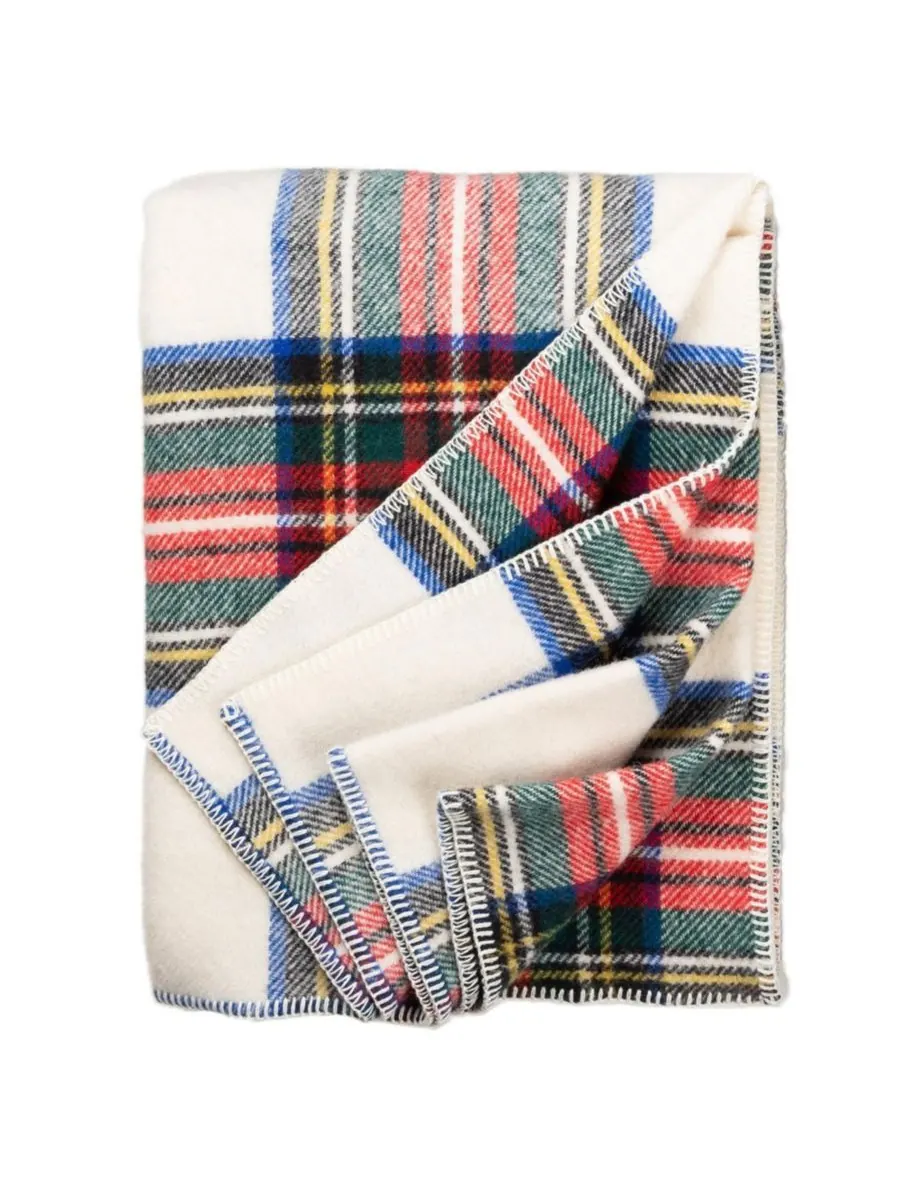 Большой плед Highland Tweeds, 59 x 80 дюймов Prince of Scots — изображение 1 из 5, красный белый