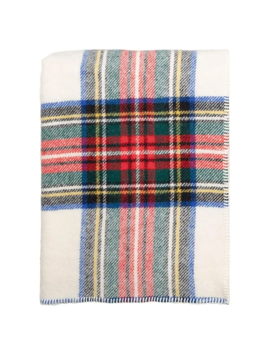 Большой плед Highland Tweeds, 59 x 80 дюймов Prince of Scots — изображение 3 из 5, красный белый