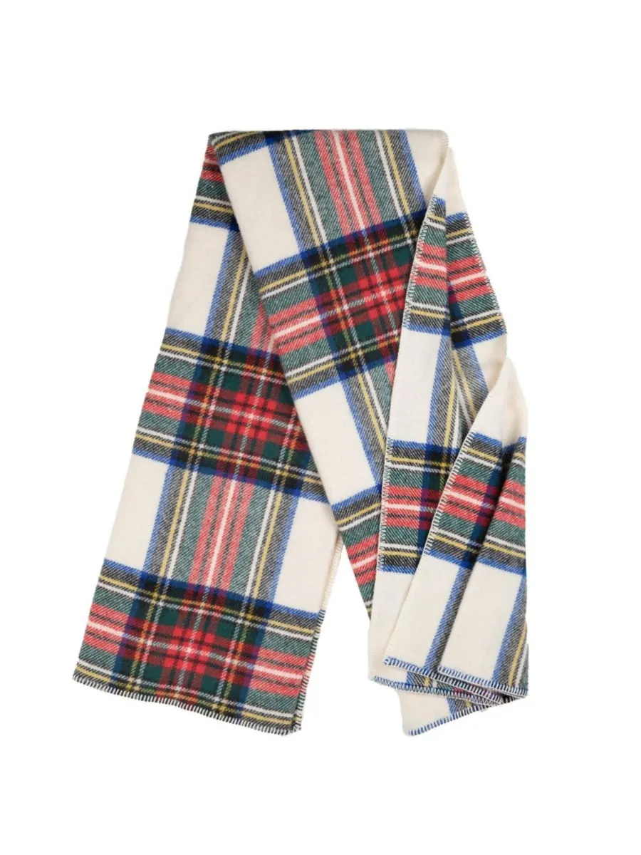 Большой плед Highland Tweeds, 59 x 80 дюймов Prince of Scots — изображение 4 из 5, красный белый