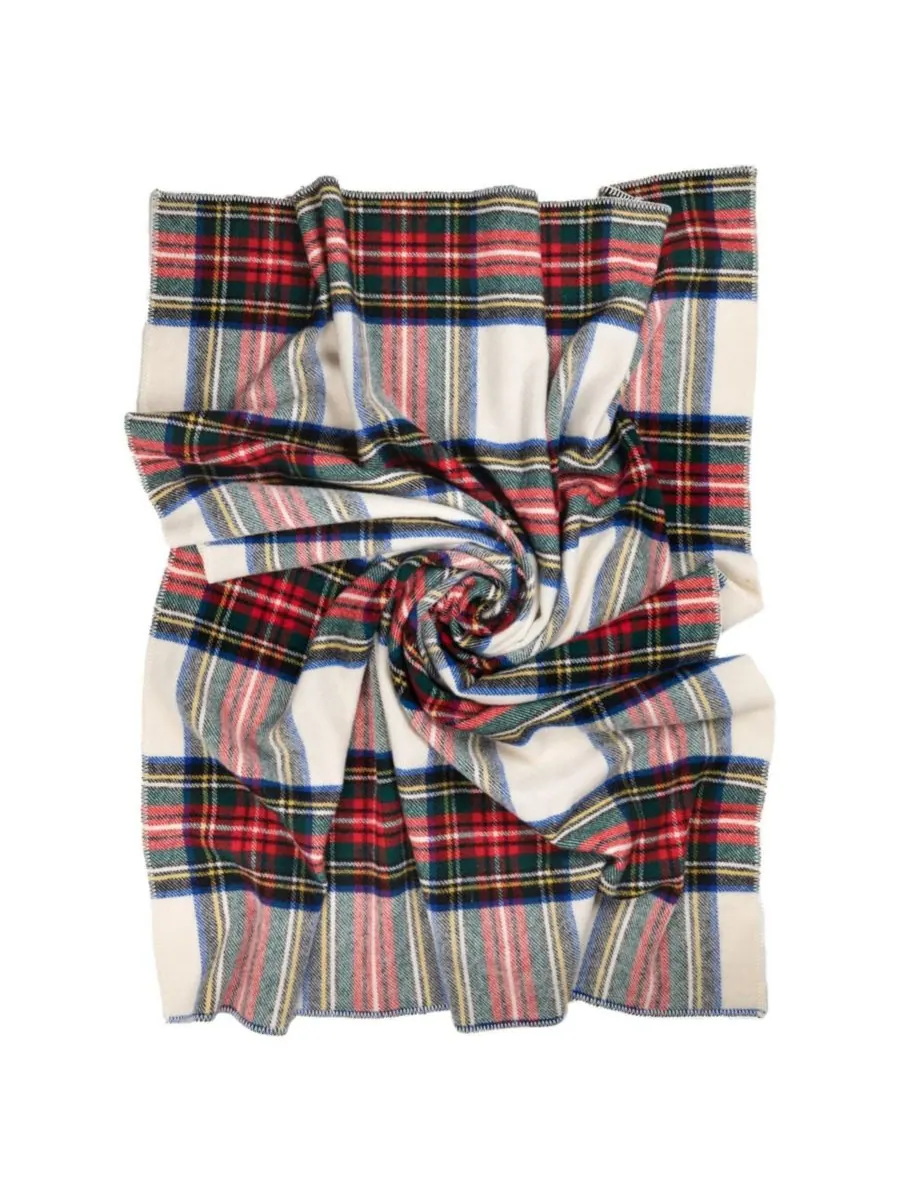 Большой плед Highland Tweeds, 59 x 80 дюймов Prince of Scots — изображение 5 из 5, красный белый