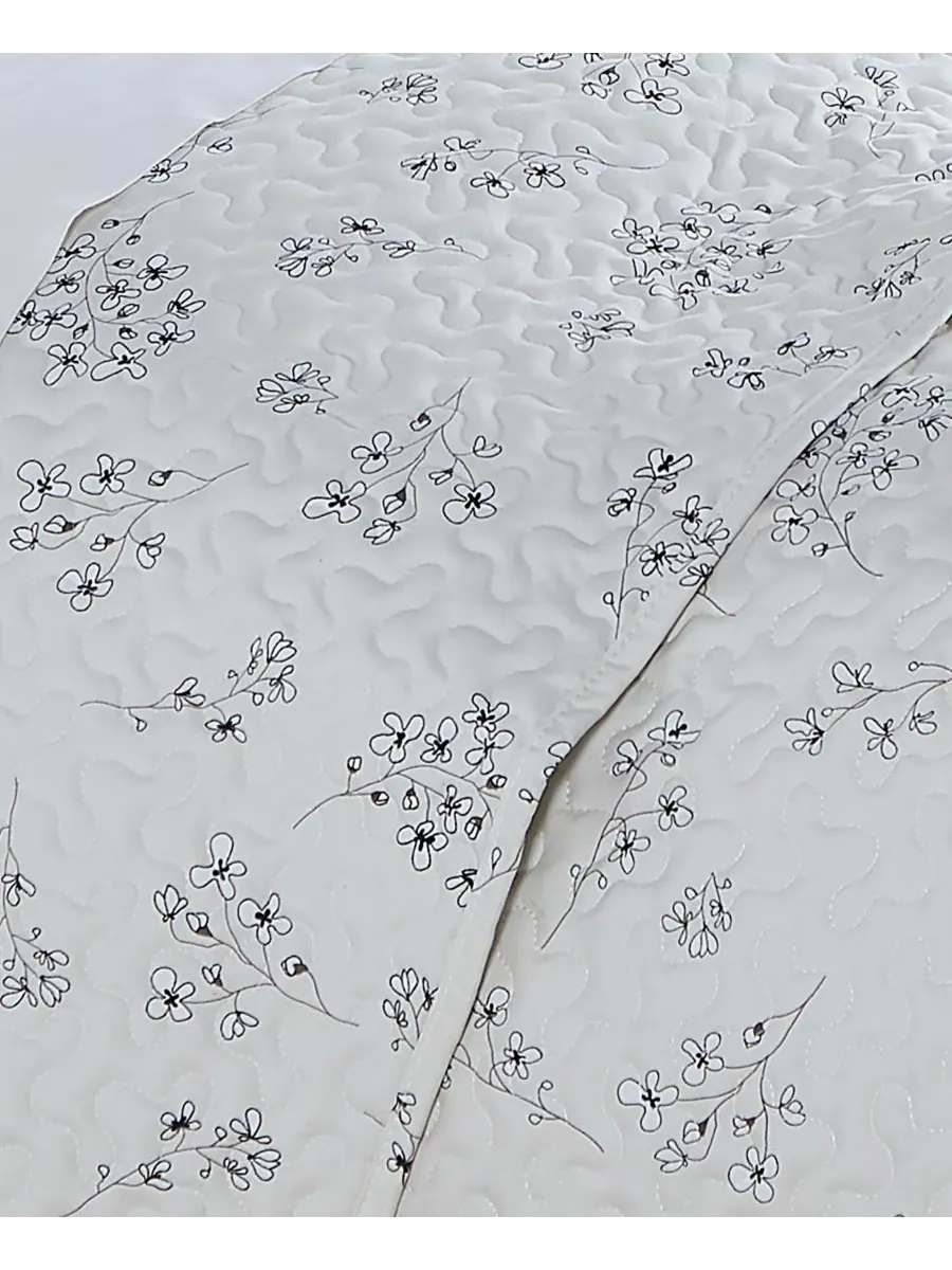 Комплект постельного белья Sweet Florals, 3 предмета, размер Full/Queen Southshore Fine Linens — изображение 3 из 4, серый