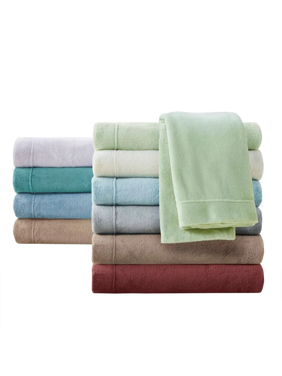 Комплект постельного белья Soloft из плюшевого микрофлиса, 4 предмета, размер King Madison Park — изображение 10 из 10