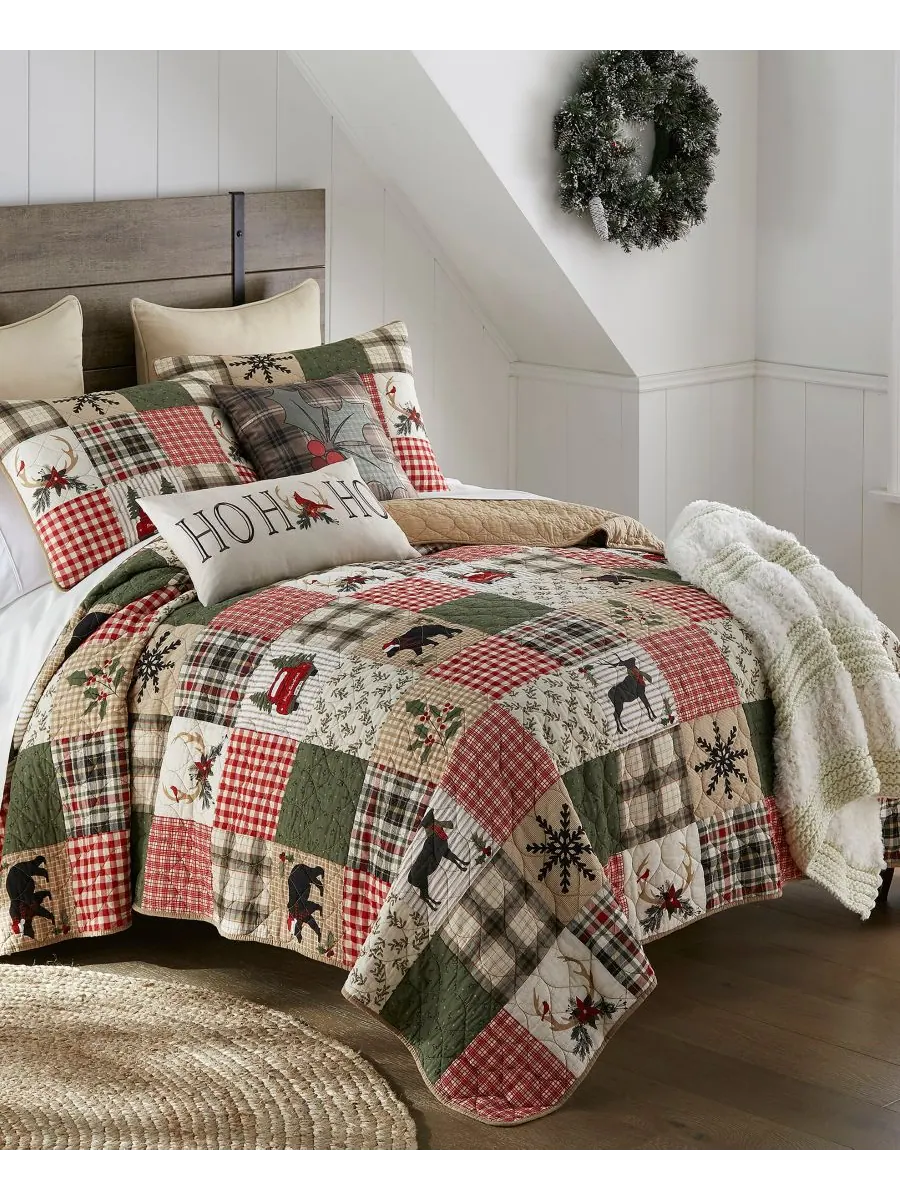 Комплект постельного белья Holly Forest Patchwork из 3 предметов, размер Queen Your Lifestyle — мульти