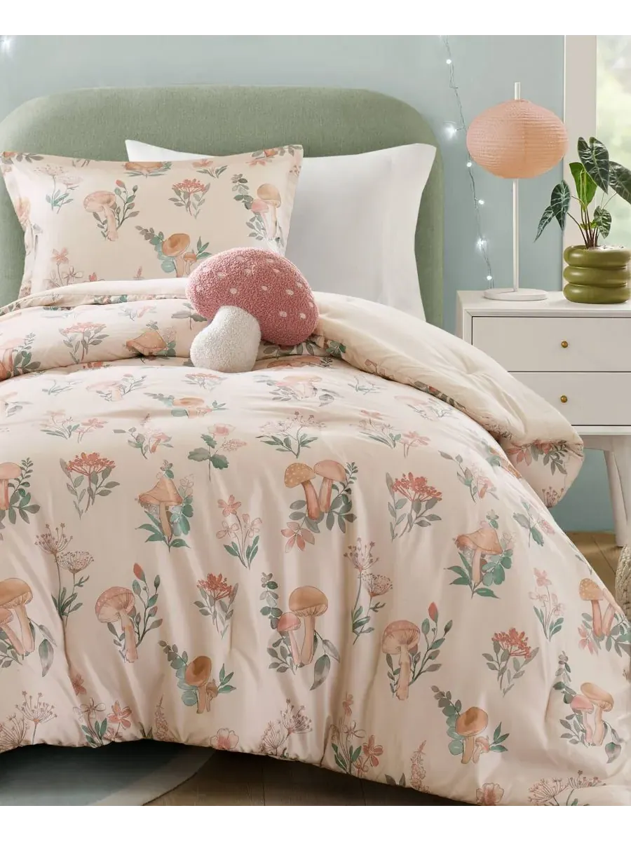 Комплект постельного белья Gwen Mushroom Garden Floral, 3 предмета, размер Twin/Twin XL Intelligent — изображение 8 из 10
