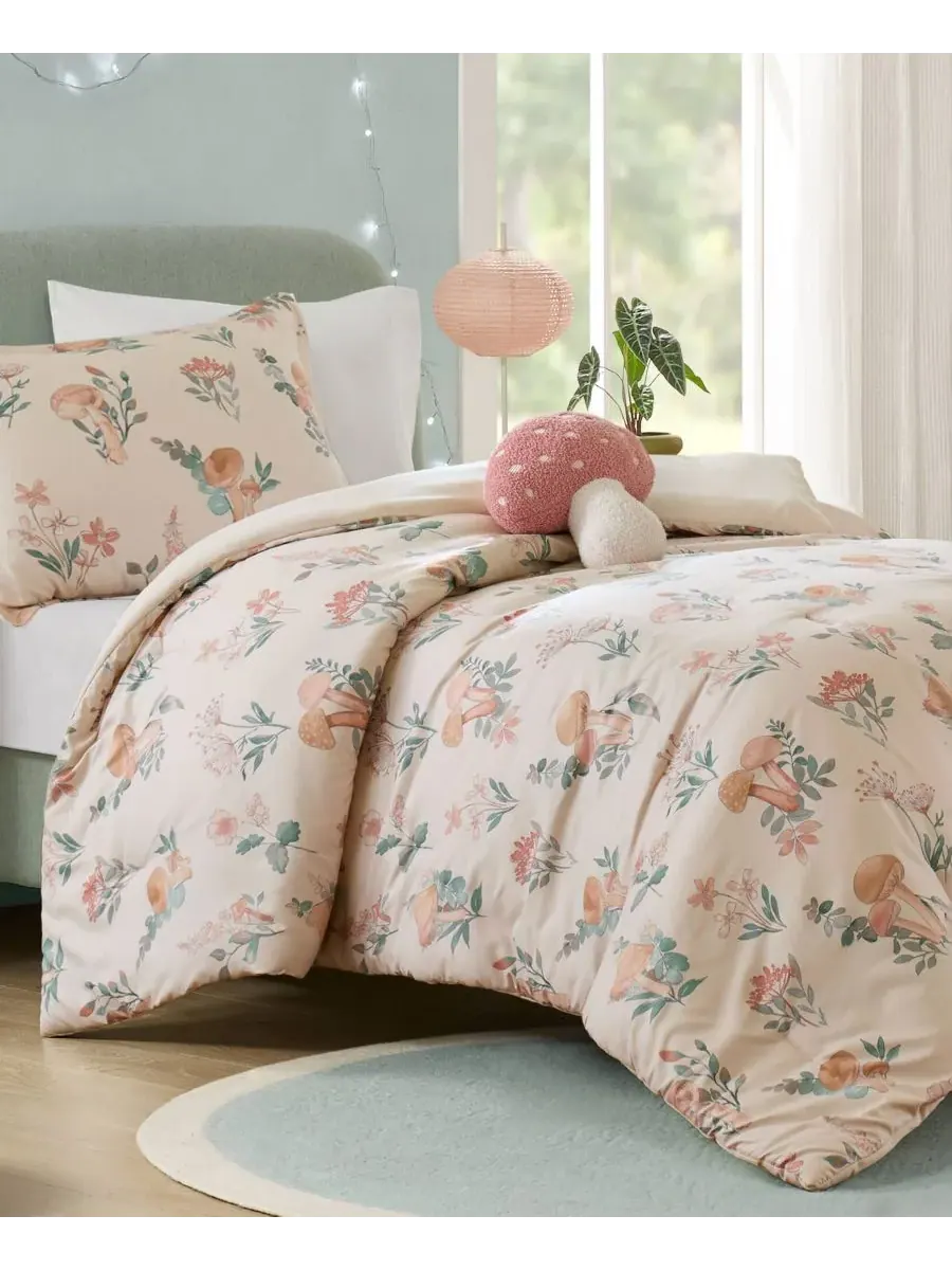 Комплект постельного белья Gwen Mushroom Garden Floral, 3 предмета, размер Twin/Twin XL Intelligent — изображение 9 из 10