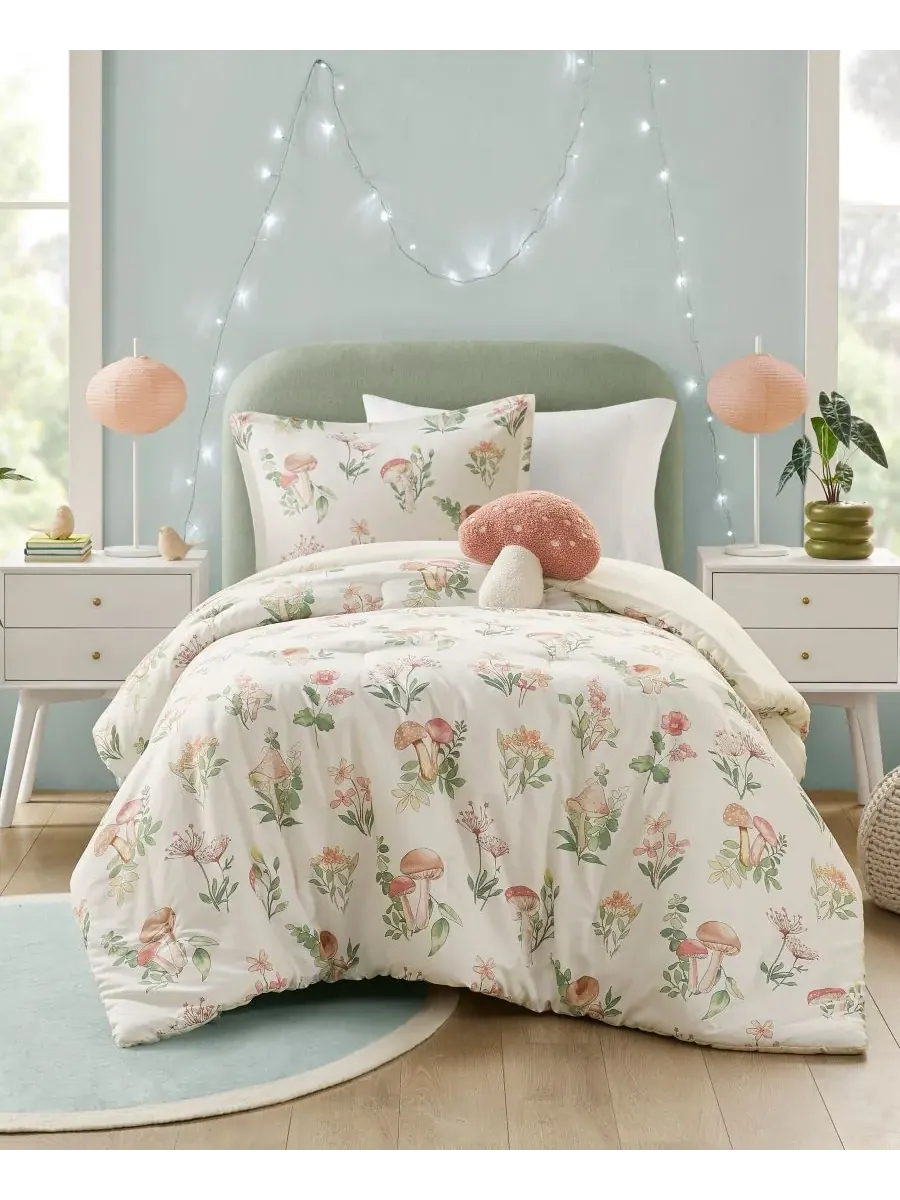 Комплект постельного белья Gwen Mushroom Garden Floral, 3 предмета, размер Twin/Twin XL Intelligent