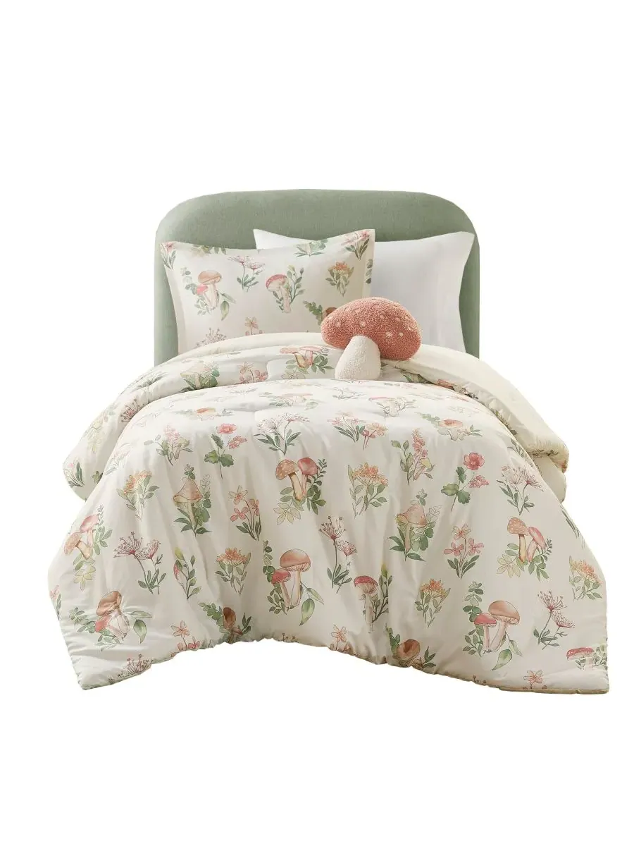 Комплект постельного белья Gwen Mushroom Garden Floral, 3 предмета, размер Twin/Twin XL Intelligent — изображение 2 из 9