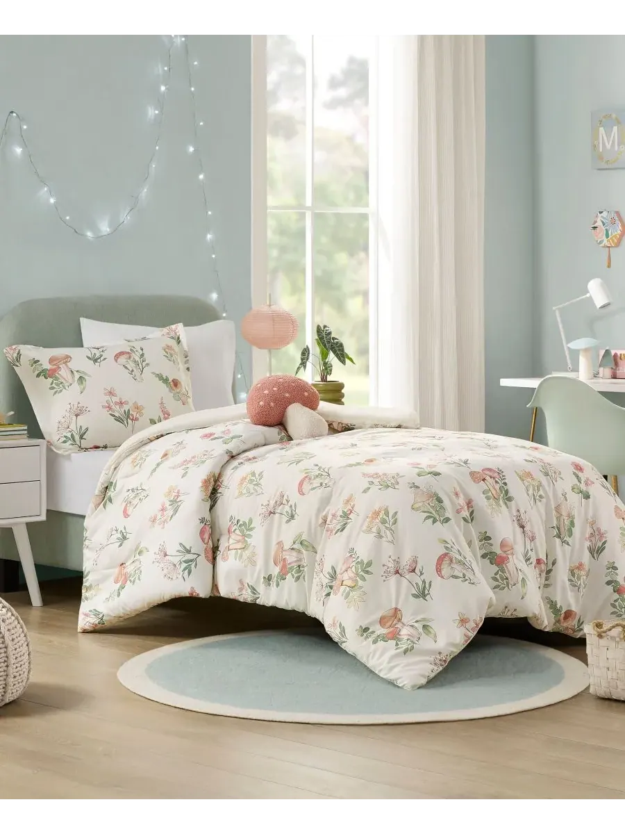 Комплект постельного белья Gwen Mushroom Garden Floral, 3 предмета, размер Twin/Twin XL Intelligent — изображение 9 из 9