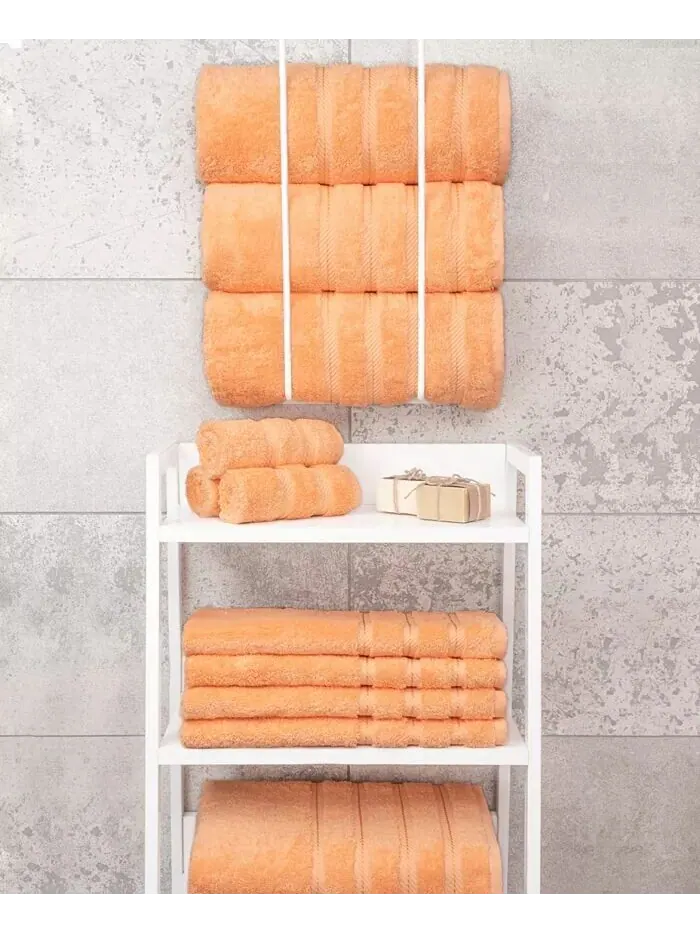 Роскошный набор банных полотенец American Soft Linen Edison из 100% турецкого хлопка, 4 шт — изображение 5 из 5
