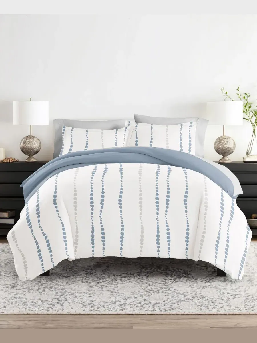Комплект постельного белья с одеялом и пододеяльником 8 предметов, California King ienjoy Home