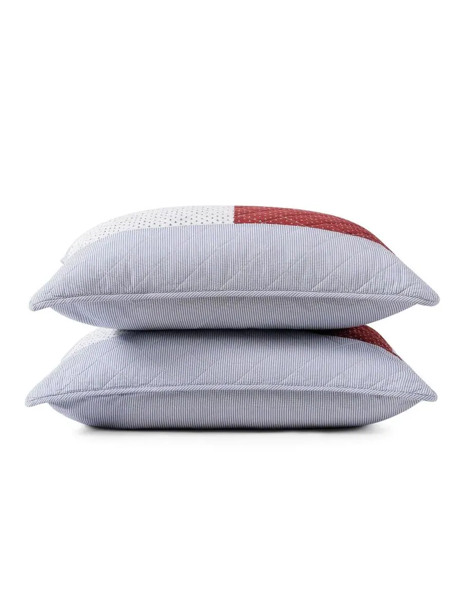 Комплект стеганого покрывала 3 предмета Nautical Anchor Flag, King Tommy Hilfiger — изображение 3 из 8, синий белый красный