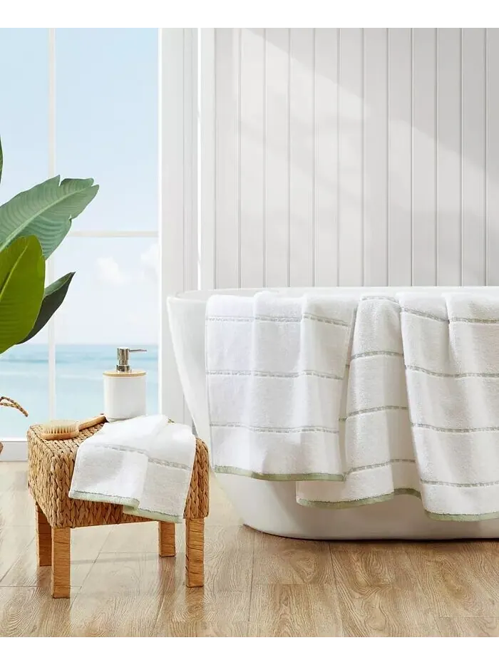 Набор банных полотенец Tommy Bahama Home, 3 шт — изображение 2 из 12, синий