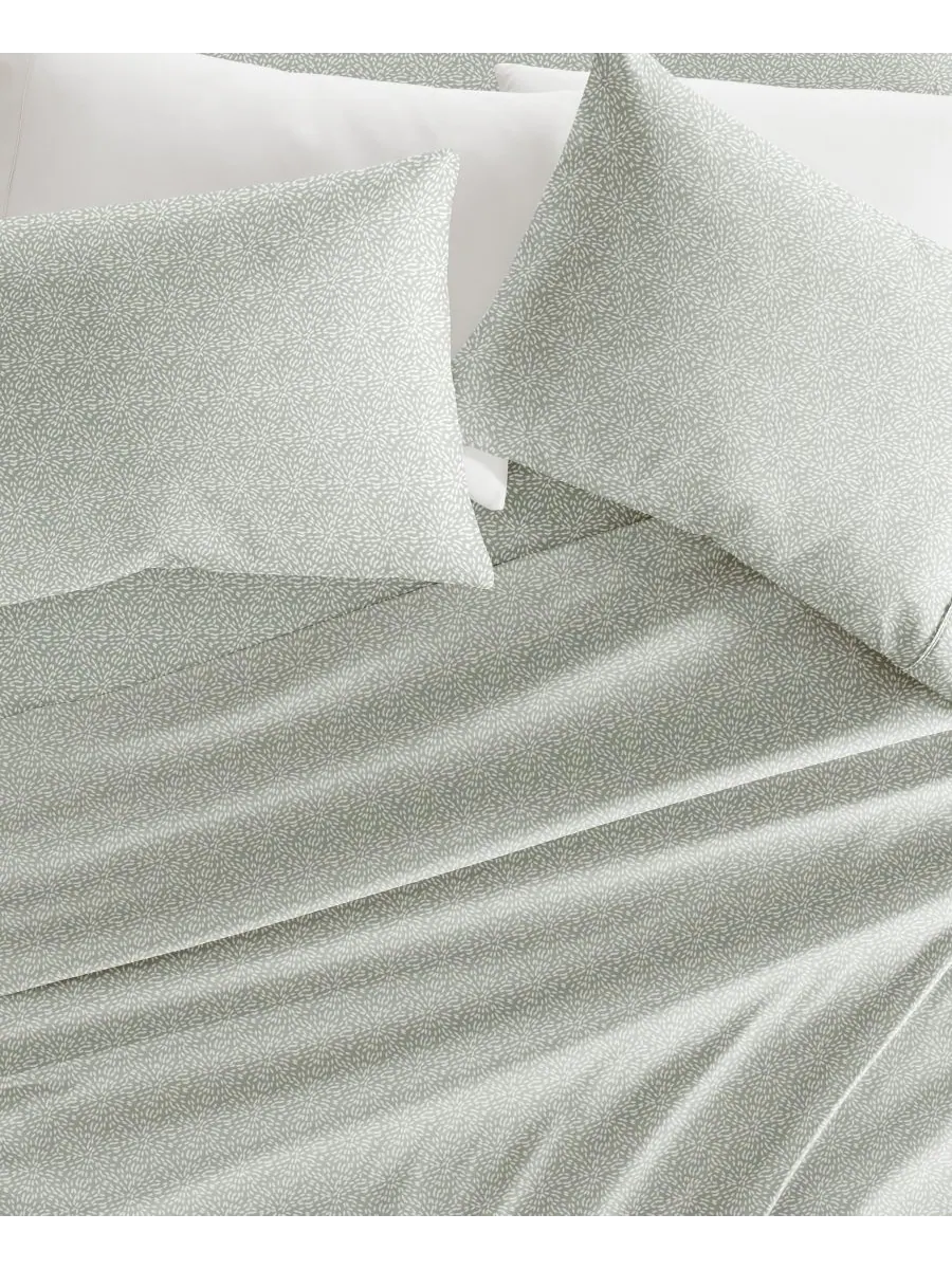 Комплект постельного белья Delicate Details из 3 предметов, размер Twin ienjoy Home — изображение 2 из 4, зеленый