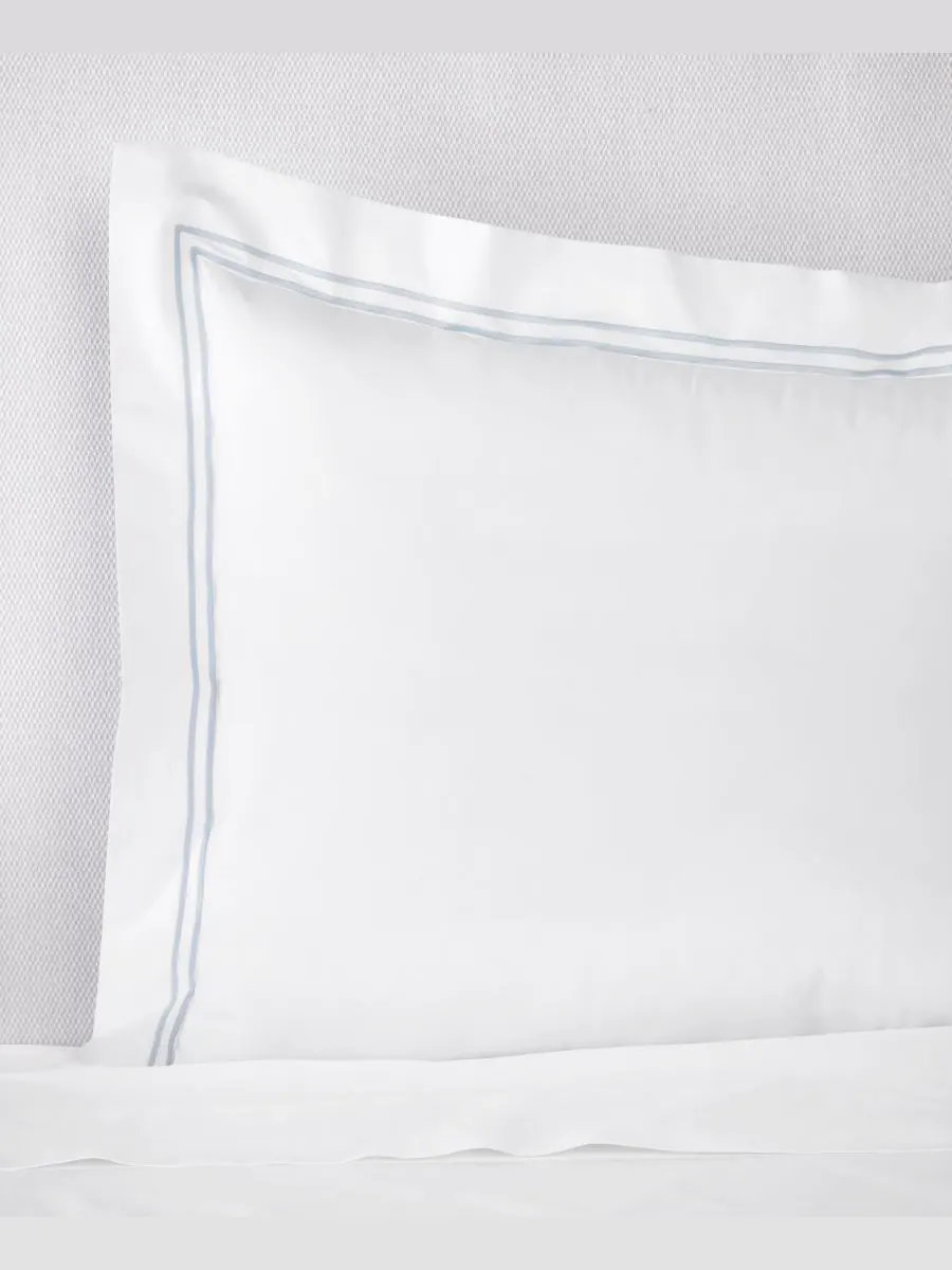 Хлопковая будуарная наволочка grande hotel, 12" x 16" SFERRA — изображение 2 из 3, белый/синий