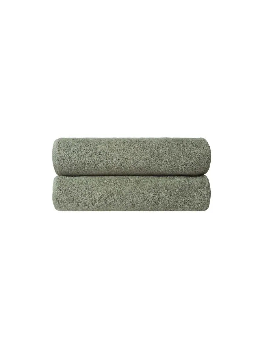 Комплект банных принадлежностей Opulence из 2 предметов OZAN PREMIUM HOME — изображение 2 из 2, оливковый