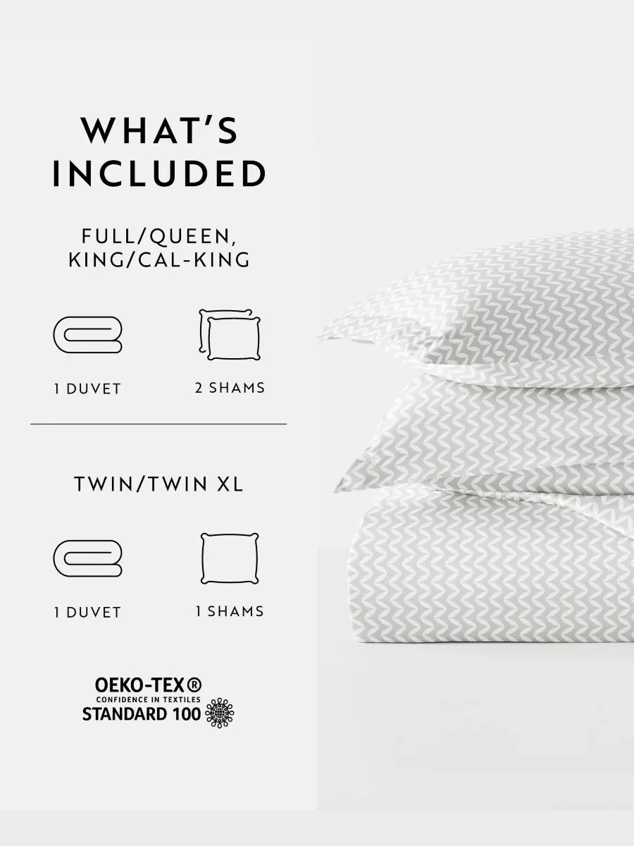 Комплект постельного белья Tranquil Sleep из 2 предметов с узором, размер Twin/Twin XL Ienjoy Home — изображение 6 из 10