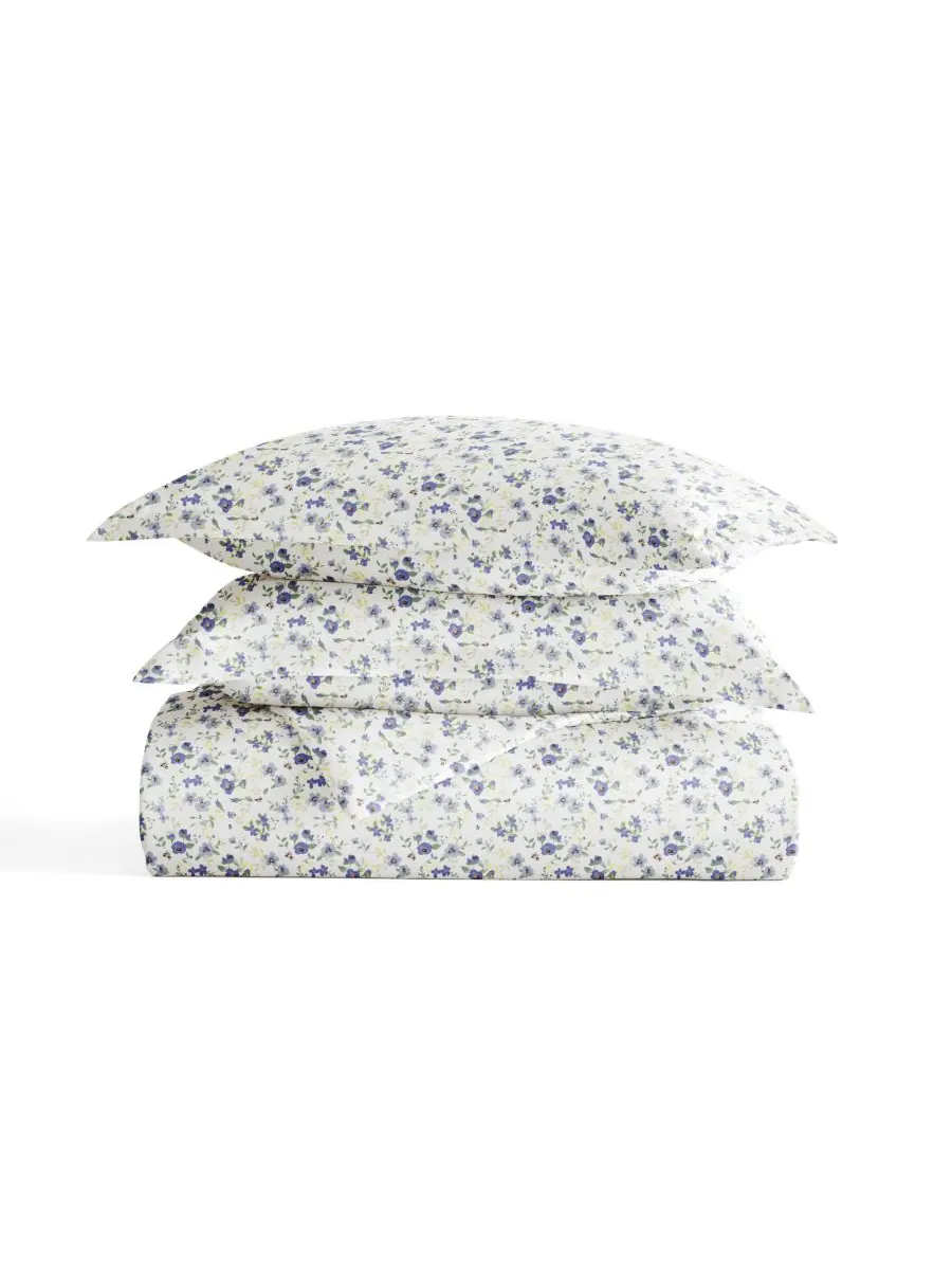 Комплект постельного белья Tranquil Sleep с узором, размер Twin/Twin XL Ienjoy Home — изображение 8 из 9, светлый синий