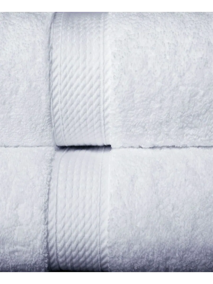 Набор из 2 банных полотенец из 100% египетского хлопка Superior, White, 2 piece set — изображение 6 из 7, белый