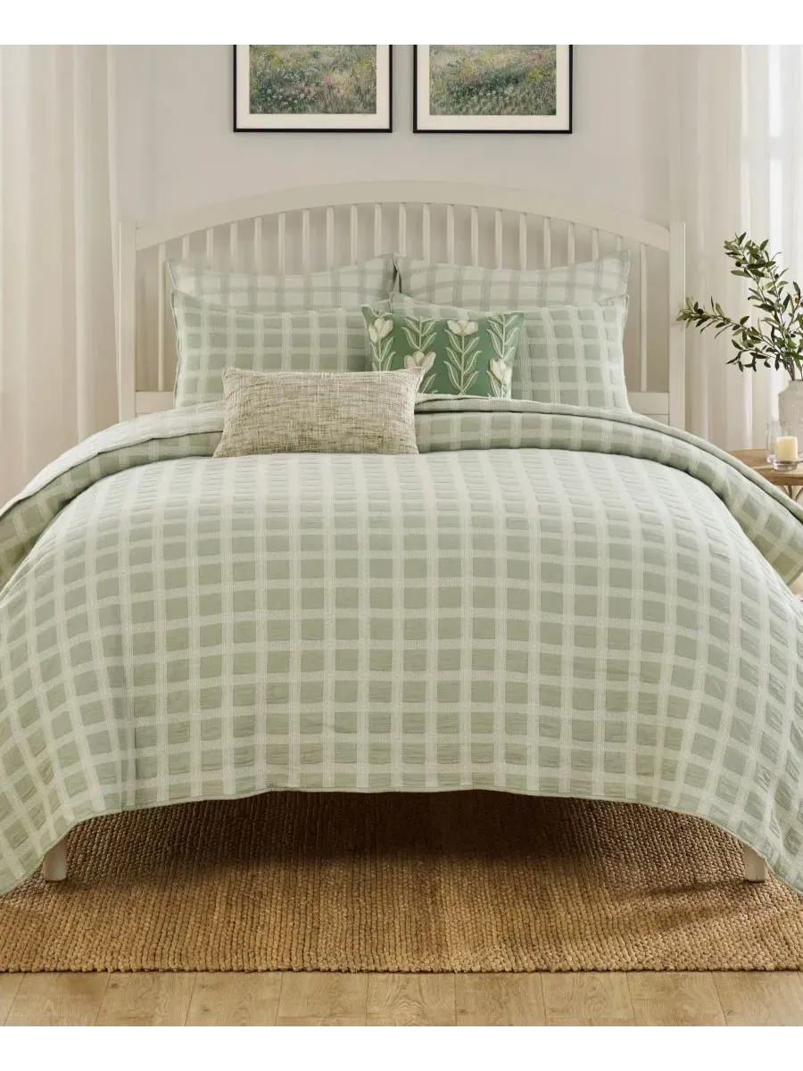 Покрывало-комплект из 3 предметов Millhouse Jacquard-Woven, King Greenland Home Fashions
