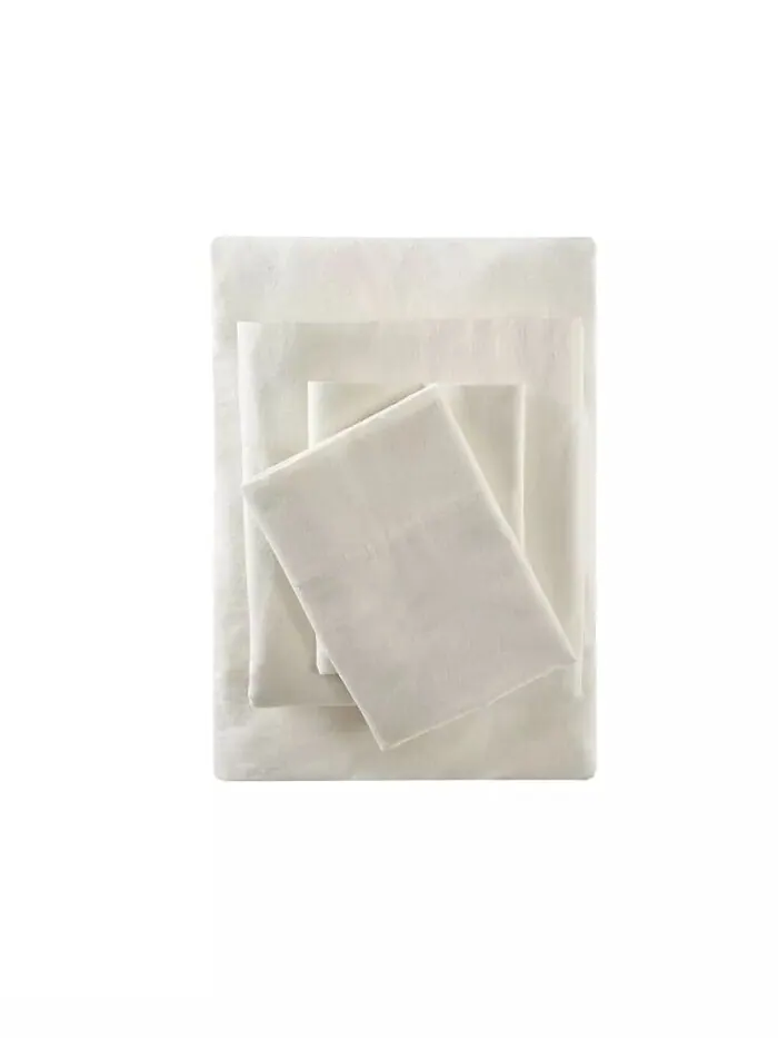 Новинка, наборы хлопково-фланелевых простыней с принтом Sleep Philosophy — бежевый