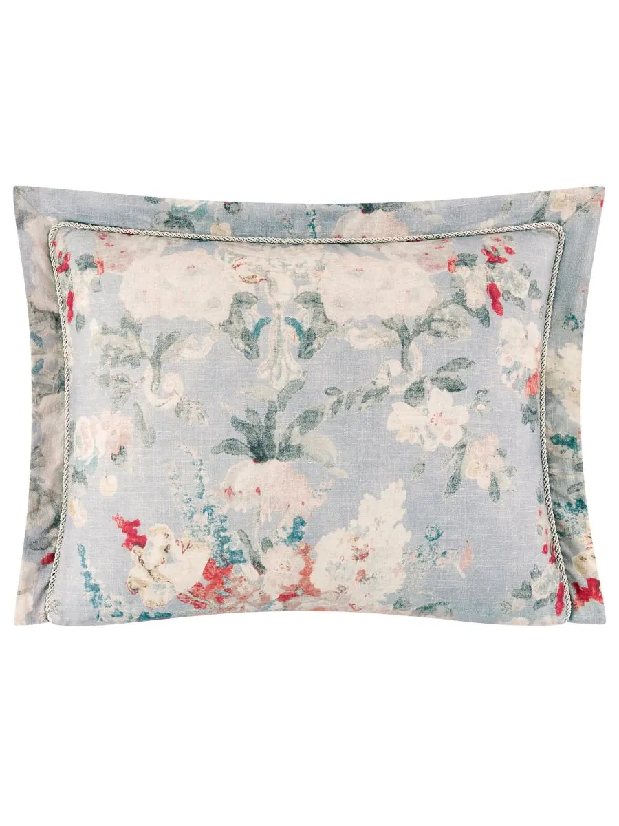 Комплект постельного белья Penelope Floral из 4 предметов — изображение 2 из 5, синий