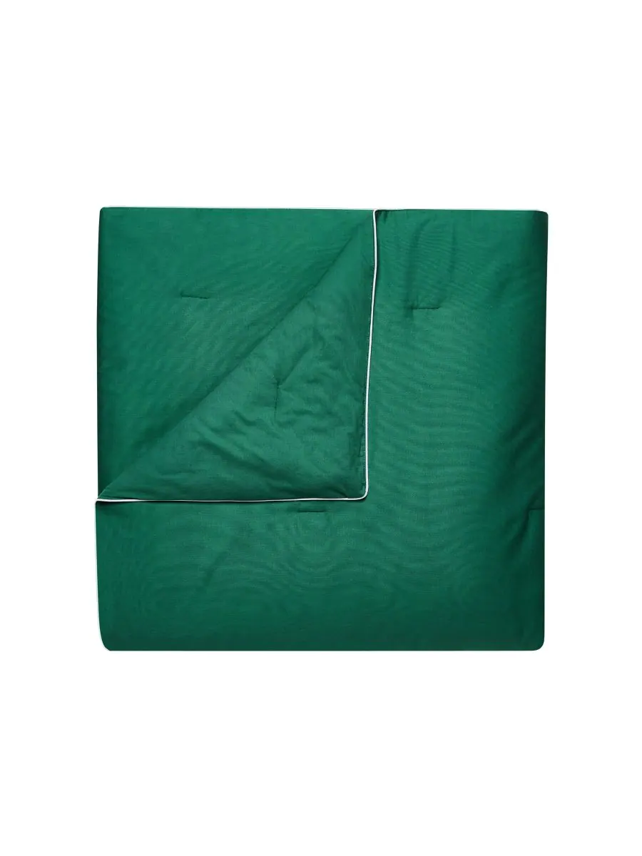 Комплект постельного белья Lacoste Tiebreak Solid из 2 предметов, размер Twin Lacoste Home — изображение 5 из 9, зеленый