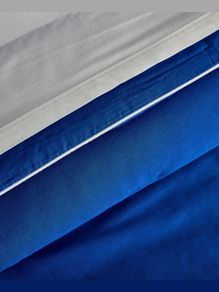 Комплект постельного белья Lacoste Tiebreak Solid из 2 предметов, размер Twin Lacoste Home — изображение 9 из 9, синий