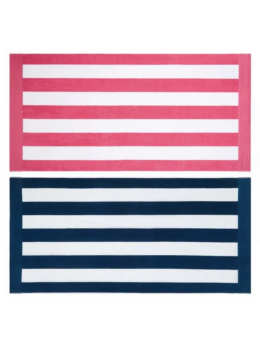 Комплект пляжных полотенец с жаккардовыми полосами Cotton Cabana Stripe Jacquard Oceanfront Resort — изображение 3 из 3
