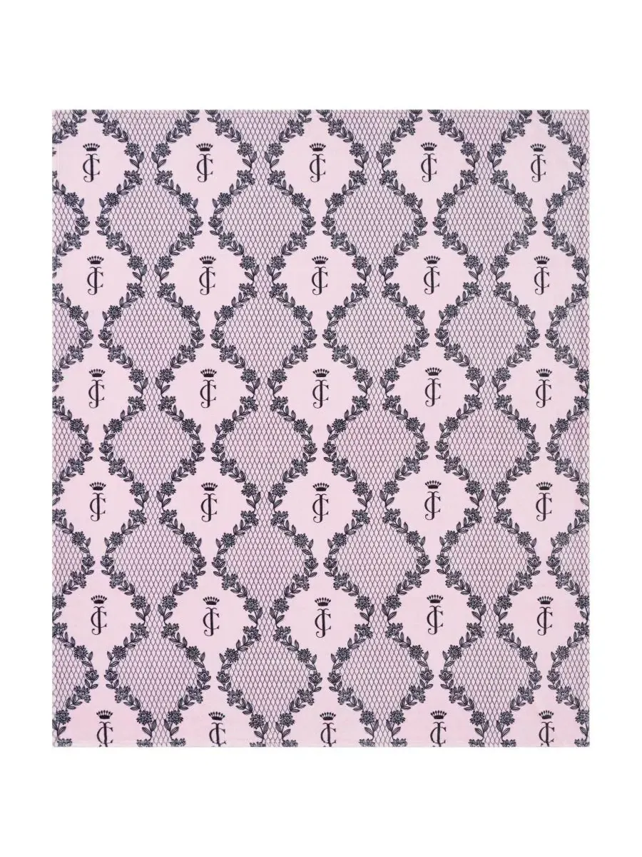 Большой плюшевый плед, 152 x 178 см Juicy Couture — изображение 4 из 5, розовый