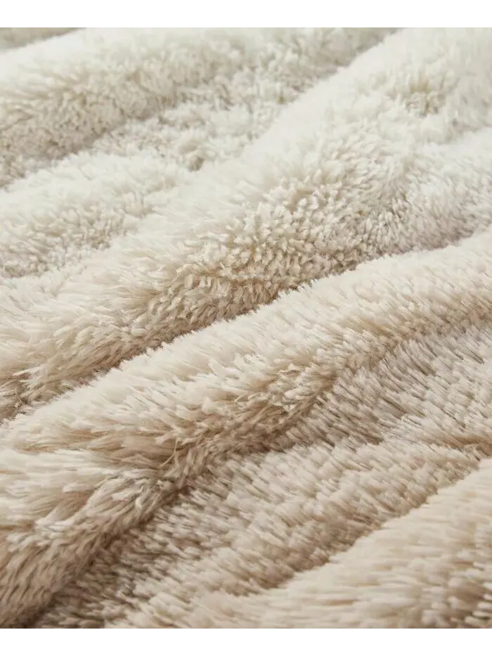 Brielle Ombre Shaggy Faux Fur 2 шт. Комплект одеял, Twin/Twin XL Intelligent Design — изображение 17 из 18, прозрачный
