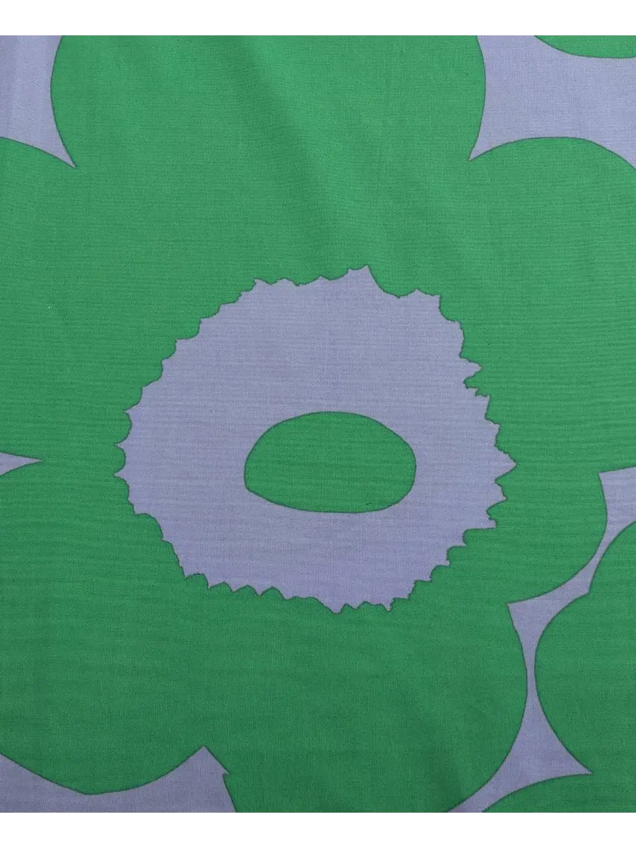 Комплект стеганого одеяла Unikko Cotton, King Marimekko — изображение 5 из 7, зеленый синий