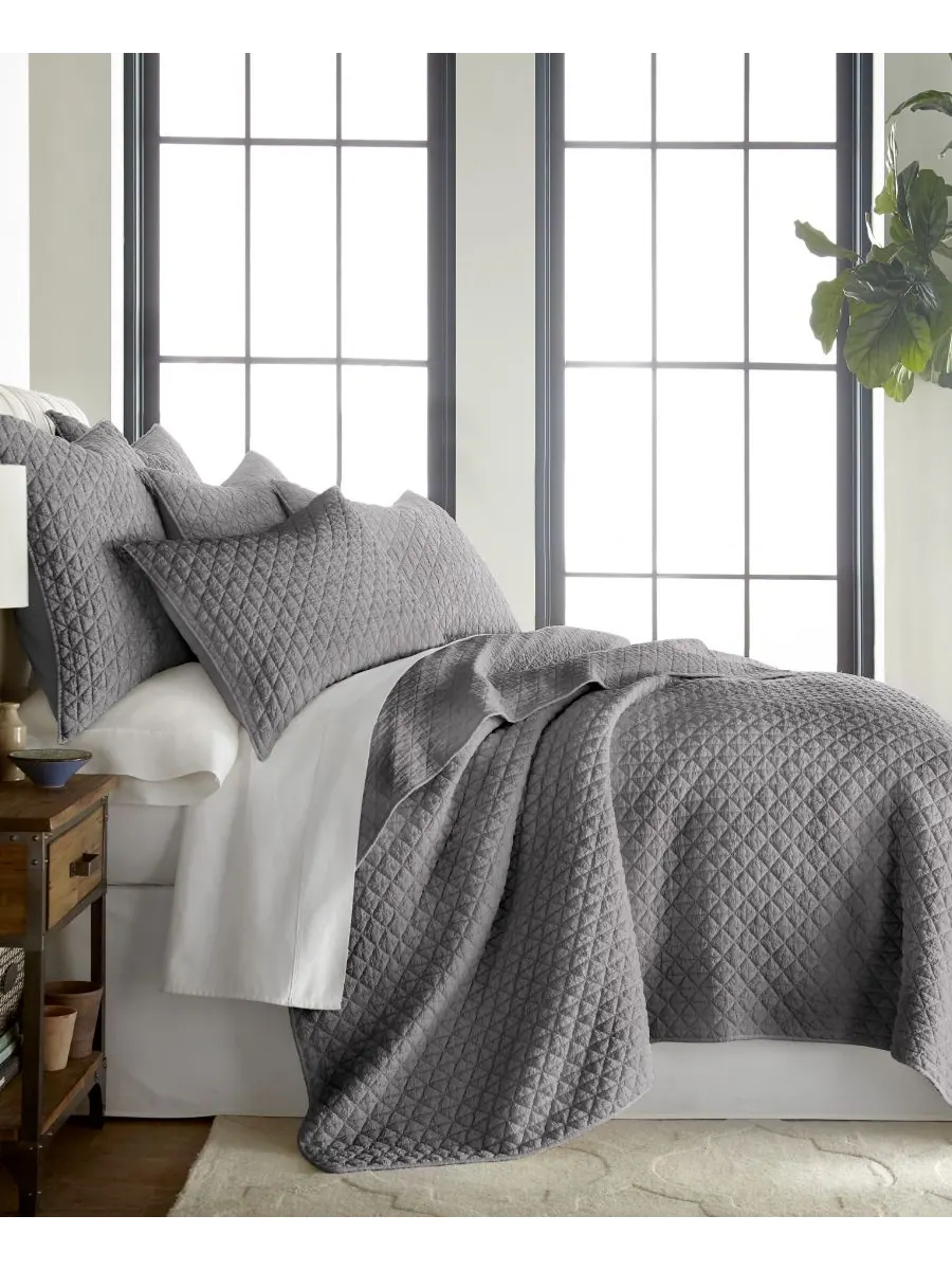 Комплект постельного белья Homthreads Rowan Enzyme Wash из 3 предметов, размер King/California King — изображение 2 из 10