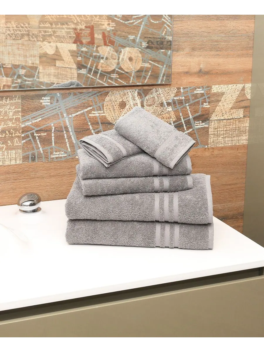 Набор полотенец denzi из 6 предметов. Linum Home — изображение 2 из 5, серый