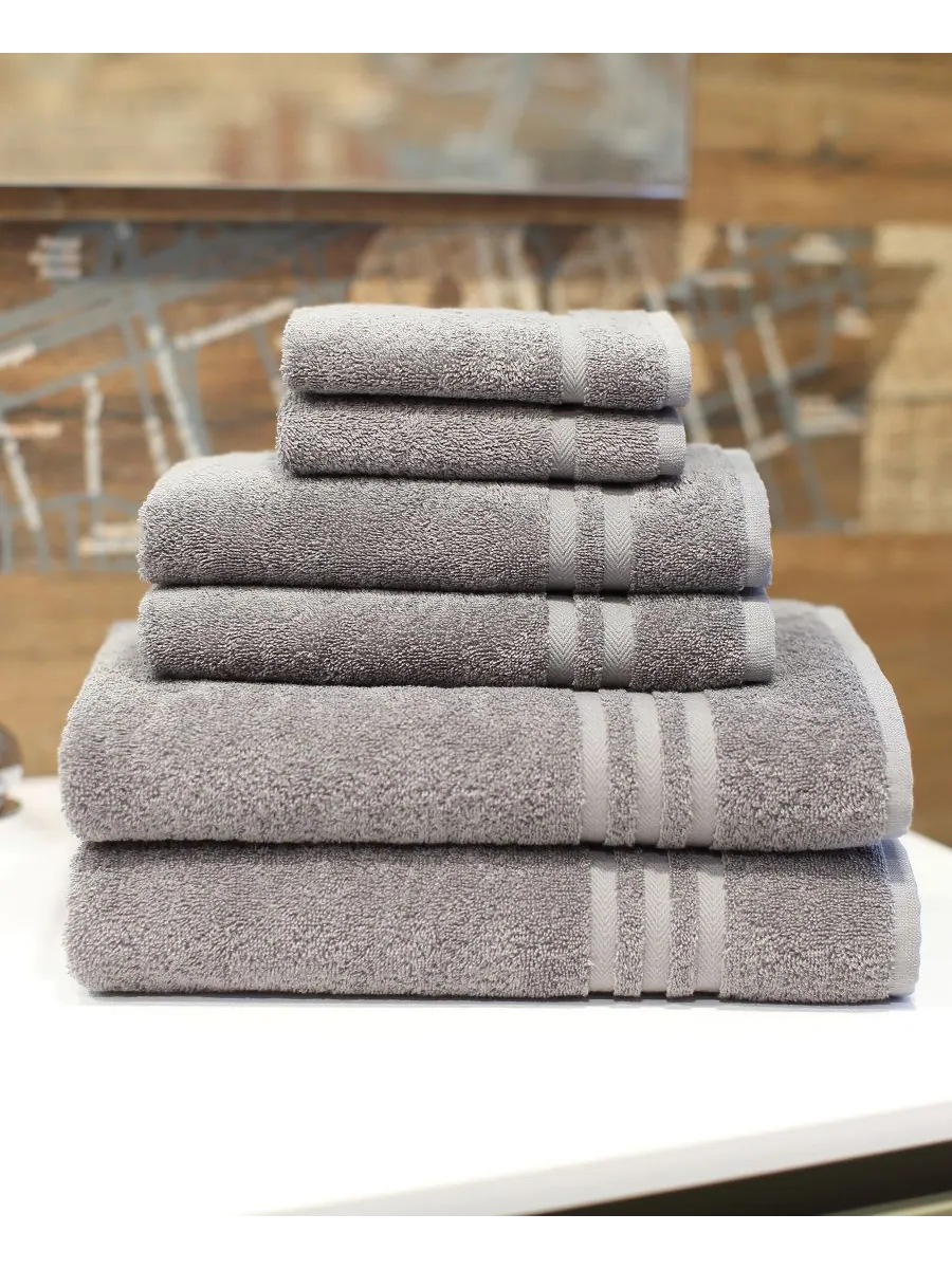 Набор полотенец denzi из 6 предметов. Linum Home — изображение 3 из 5, серый