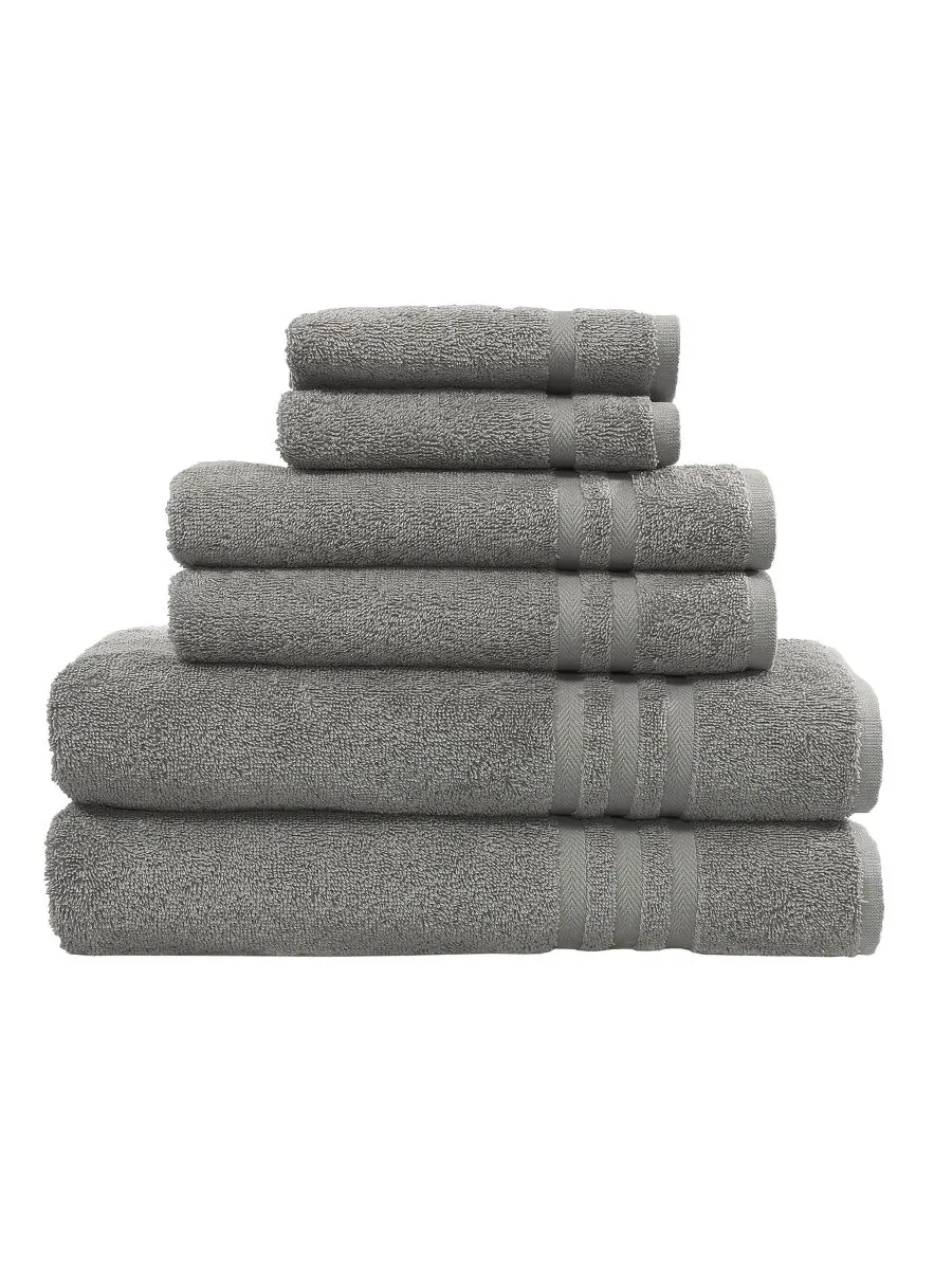 Набор полотенец denzi из 6 предметов. Linum Home — изображение 4 из 5, серый