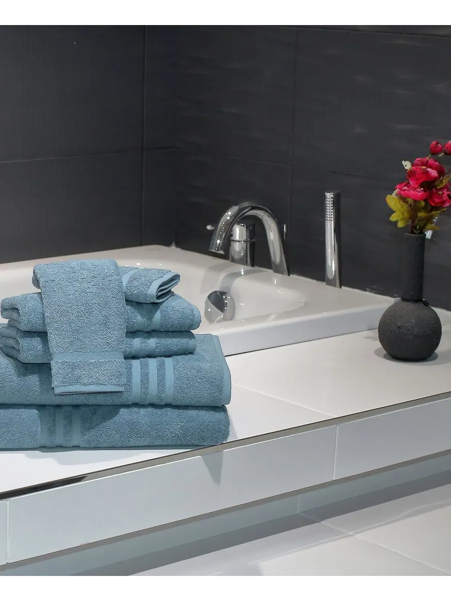 Набор полотенец denzi из 6 предметов. Linum Home — изображение 1 из 3, светлый синий