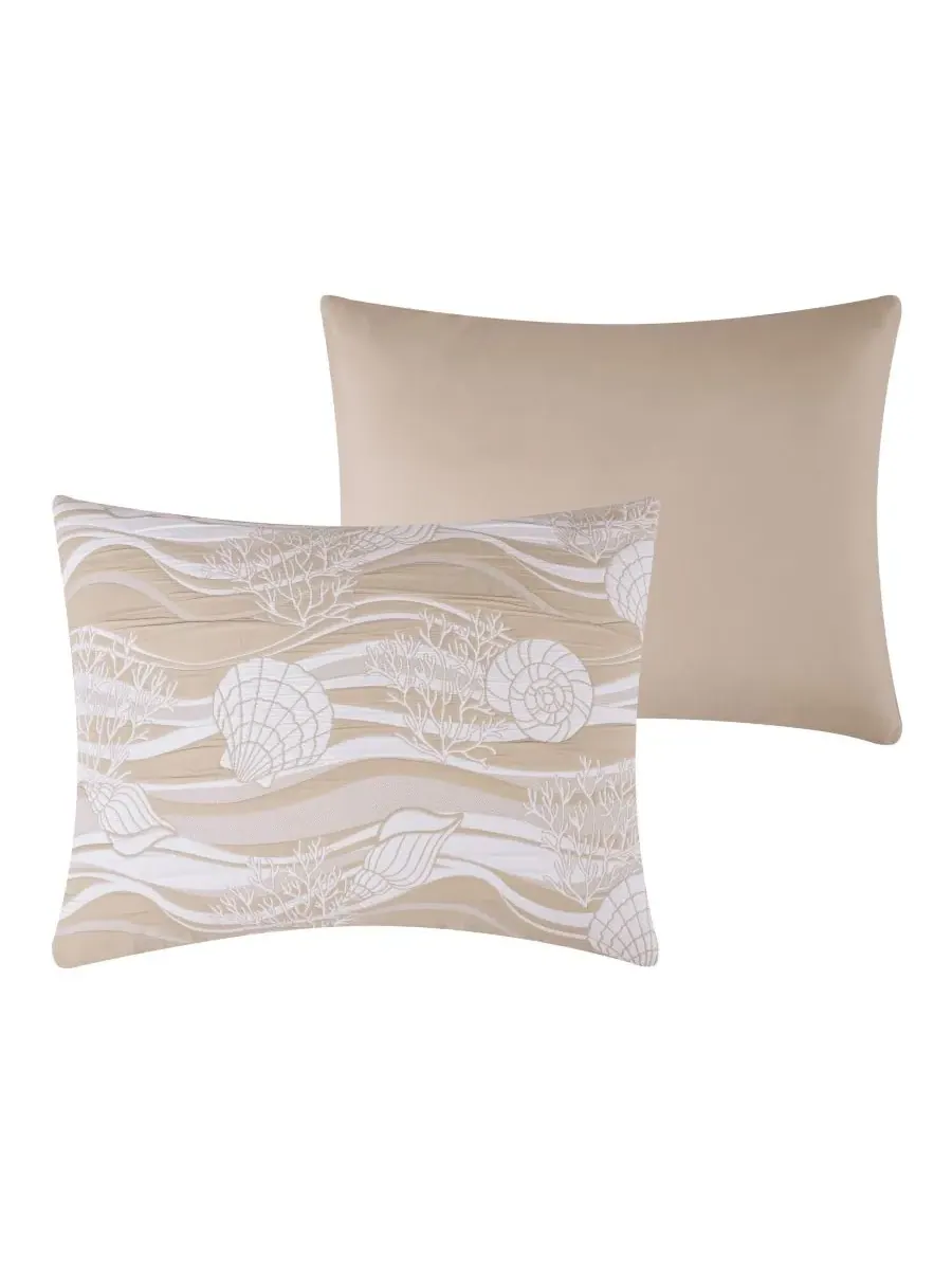 Двустороннее покрывало Dover Matelasse, 3 предмета, размер Full/Queen Greenland Home Fashions — изображение 5 из 7, хаки