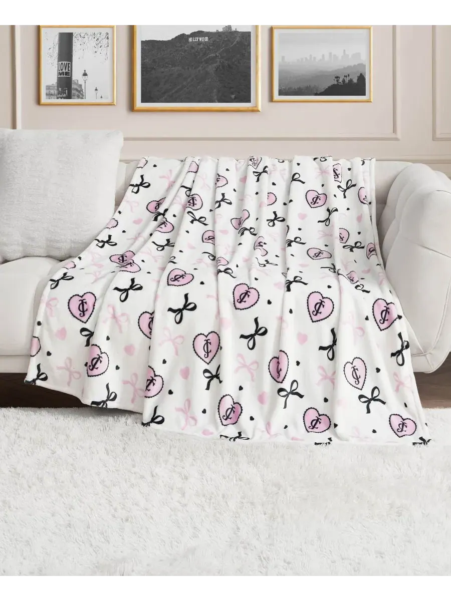 Легкий, ультрамягкий плюшевый плед, 152 x 229 см Juicy Couture