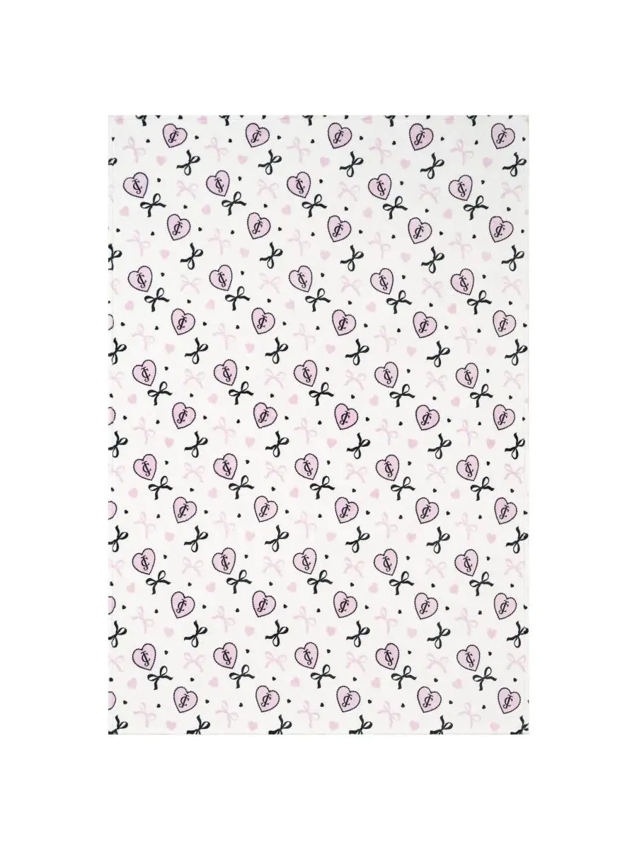 Легкий, ультрамягкий плюшевый плед, 152 x 229 см Juicy Couture — изображение 5 из 7, розовый